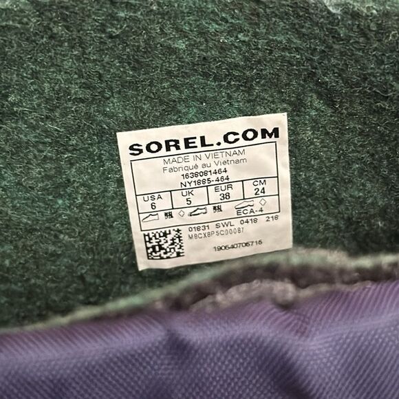 Sorel Flurry Snow Boots Youths Dark & Light Blue Grill Heatwave Shoes size 6 - Picture 10 of 10